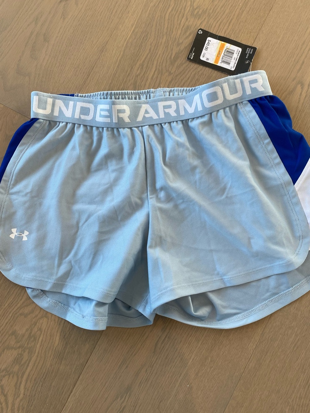 Under Armour Light Blue and Royal Blue Women's Athletic Shorts